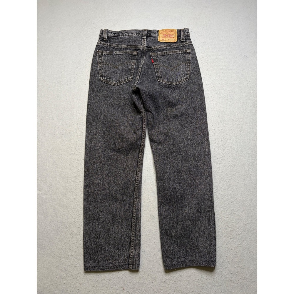 Levi's 501 Jeans Women 31x30 Black Acid Wash Vintage 90s USA Made Straight Leg